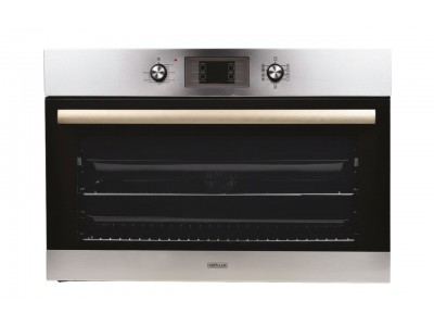 Four Encastrable Électrique 90 cm 110L Chaleur Tournante Noir & Inox – FEE-9272-IN