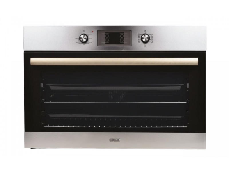 Four Encastrable Électrique 90 cm 110L Chaleur Tournante Noir & Inox – FEE-9272-IN