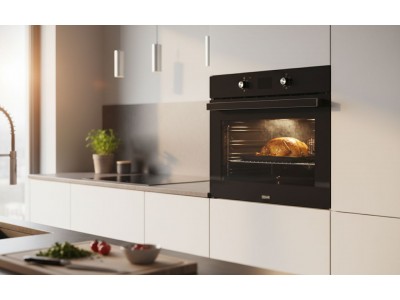 Four Encastrable Électrique 90 cm 110L Chaleur Tournante Noir – FEE-9374-BLK