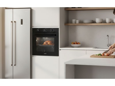 Four Encastrable Électrique Slim 60 cm 70L Air Fryer Chaleur Tournante A+ – FEE-6AM7-BL