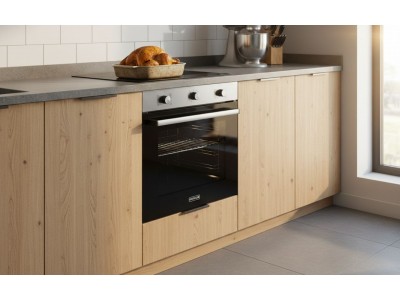 Four Encastrable Électrique 60 cm 65L 8 Programmes Verre & Inox Classe A+ – FEE-8888-IN