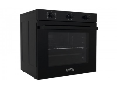 Four Encastrable Électrique 60 cm 65L 8 Programmes Verre Noir Classe A+ – FEE-8888-BL
