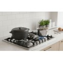 Plaque de Cuisson Gaz 60 cm 4 Feux Inox avec Grilles en Fonte – PGE-60-FNT-IN