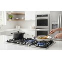 Plaque de Cuisson Gaz 90 cm 5 Feux Inox avec Grilles en Fonte – PGE-90-FNT-IN