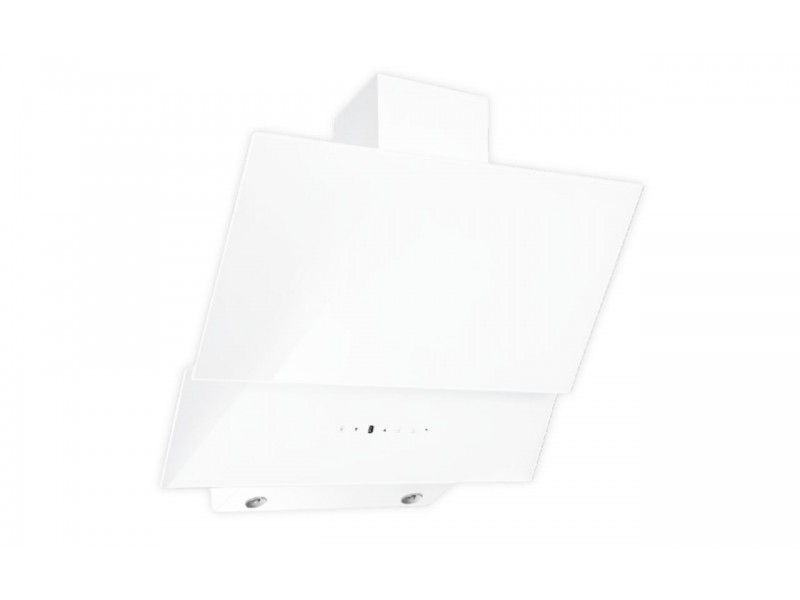 Hotte Cheminée 90 cm Verre Trempé Blanc 650 m³/h avec Écran Digital – EKH-MOD90-WH