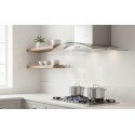 Hotte Cheminée 90 cm Verre & Inox 650 m³/h Commandes Mécaniques – EKH-IBE90-INVE