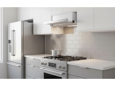 Hotte Tiroir 90 cm Inox 460 m³/h Double Moteur – EKH-TIR90-IN