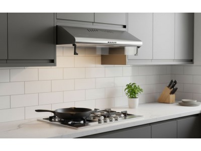 Hotte Sous Meuble 60 cm Inox 280 m³/h avec Visière Verre – EKH-CLA60-IN