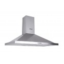 Hotte Cheminée 60 cm Inox 450 m³/h avec Double Éclairage – EKH-GUS60-IN