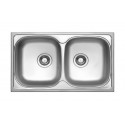 Évier Carré 1 Bac Inox 304 Satiné 503 mm – EKE-780-CL
