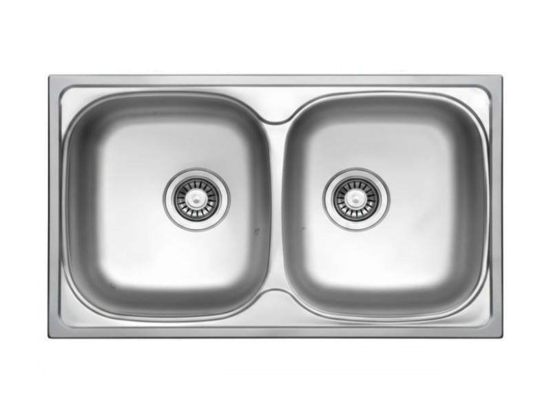Évier Carré 1 Bac Inox 304 Satiné 503 mm – EKE-780-CL