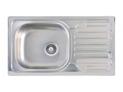 Évier Cuisine 1 Bac avec Égouttoir Inox 201 760 mm – EKE-765-ASS