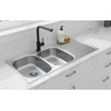 Évier Cuisine 2 Bacs Inox 304 avec Égouttoir 1160 mm – EKE-1160-HYM