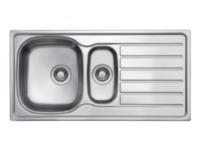 Évier Cuisine 1 Bac et Demi Inox 304 avec Égouttoir 1000 mm – EKE-1000-HYM