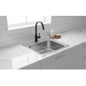 Évier Carré 1 Bac Inox 304 Satiné 503 mm – EKE-503-COM