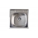 Évier Carré 1 Bac Inox 304 Satiné 503 mm – EKE-503-COM