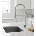Mitigeur Cuisine Chromé avec Douchette Flexible Inox Anticalcaire – UM-2010-CR