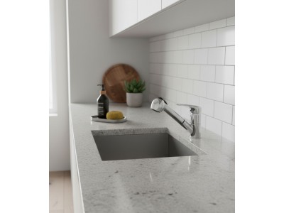 Mitigeur Cuisine Chromé avec Douchette Flexible Inox Anticalcaire – UM-1382-CR