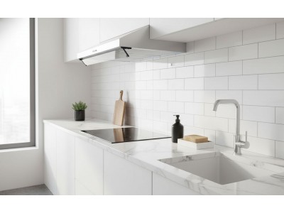 Hotte Sous Meuble 60 cm Inox 460 m³/h 2 Moteurs avec Éclairage et Filtres – EKH-SQR60-IN
